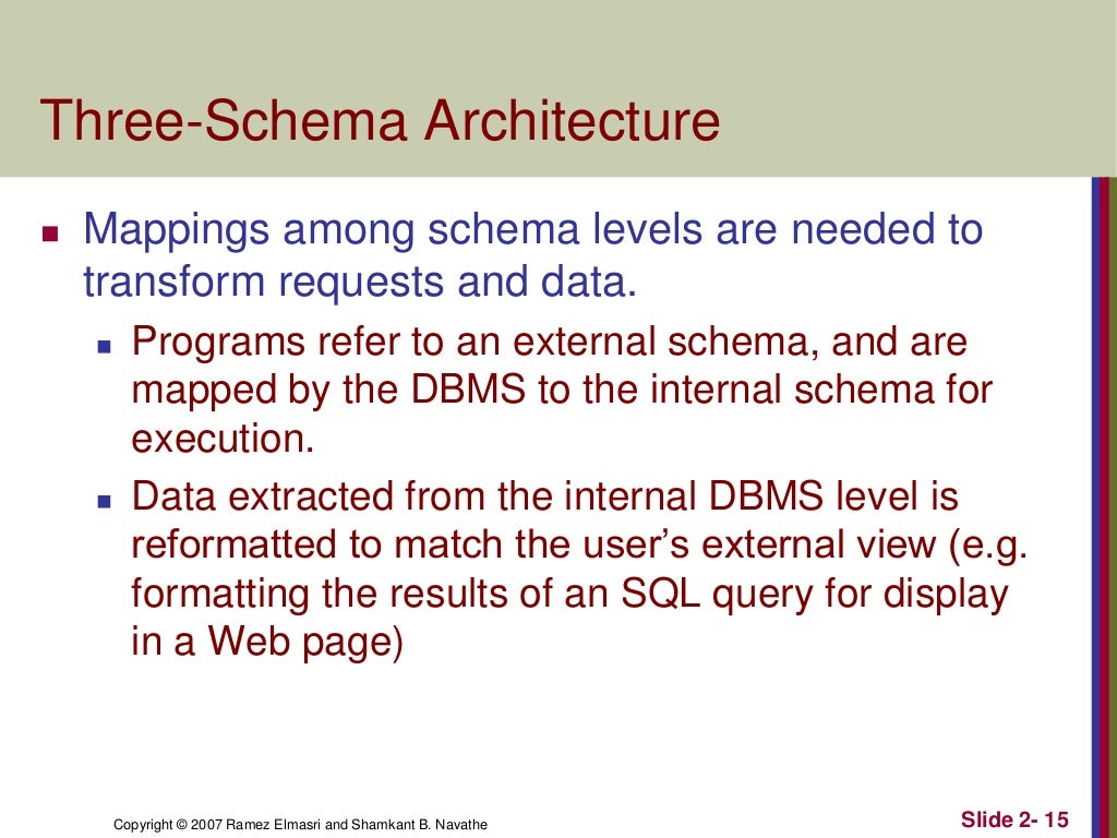 2 database system concepts and architecture