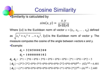 Cosine Similarity
 