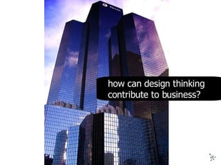 how can design thinking contribute to business?  