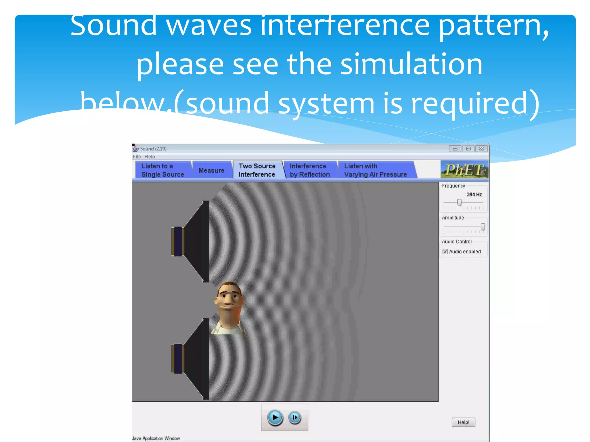 2 sound sources wave interference | PPTX