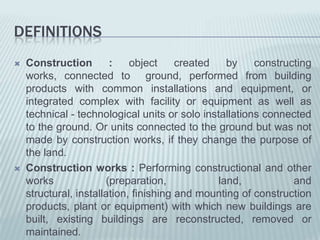 Construction, Definition, Types & Categories - Lesson