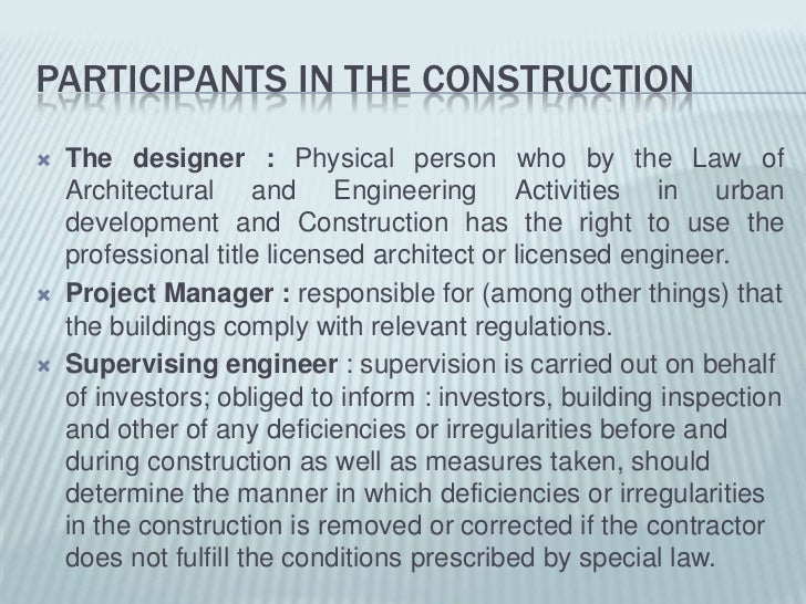 Building Construction Class 2. definitions