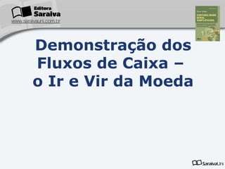 Demonstração dos
Fluxos de Caixa –
o Ir e Vir da Moeda
 