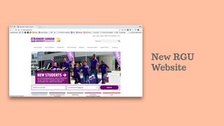 New RGU
Website
 