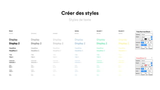 Créer des styles
Styles de texte
Small 2Small 2Small 2Small 2Small 2Small 2Small 2
SmallSmallSmallSmallSmallSmallSmall
Caption 2Caption 2Caption 2Caption 2Caption 2Caption 2Caption 2
CaptionCaptionCaptionCaptionCaptionCaptionCaption
Body 2Body 2Body 2Body 2Body 2Body 2Body 2
BodyBodyBodyBodyBodyBodyBody
Subheader 2Subheader 2Subheader 2Subheader 2Subheader 2Subheader 2Subheader 2
SubheaderSubheaderSubheaderSubheaderSubheaderSubheaderSubheader
Title 2Title 2Title 2Title 2Title 2Title 2Title 2
TitleTitleTitleTitleTitleTitleTitle
Headline 2Headline 2Headline 2Headline 2Headline 2Headline 2Headline 2
HeadlineHeadlineHeadlineHeadlineHeadlineHeadlineHeadline
Display 2Display 2Display 2Display 2Display 2Display 2Display 2
DisplayDisplayDisplayDisplayDisplayDisplayDisplay
Black Active
Normal Normal
Accent 1 Accent 2 Accent 3
Normal Normal NormalSecondary Disabled
 