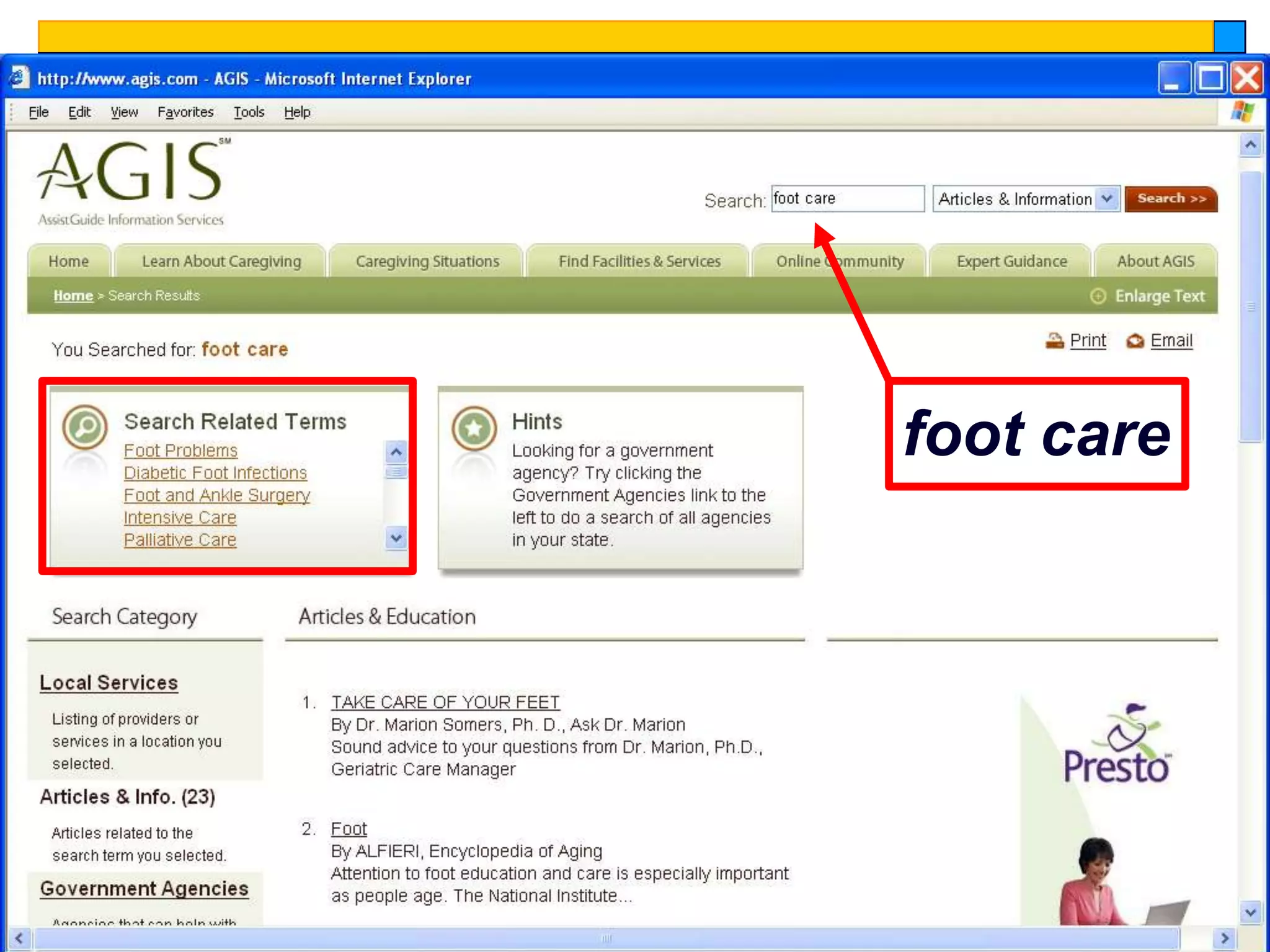 foot care




            5
 