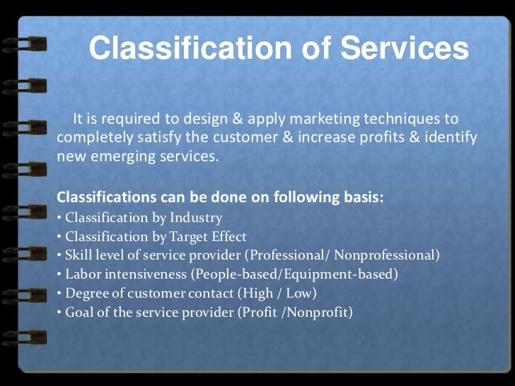 2. difference in goods and service marketing and service classificati…