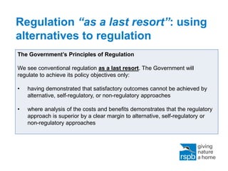 2   Donal McCarthy (rspb) better regulation