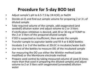 DO, BOD and COD | PPT