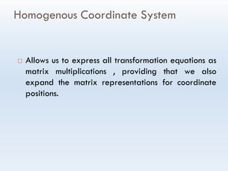 2-D_Transformations-2, Transformation,Matrix Representations and ...