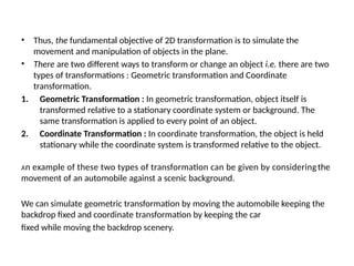Comprehensive Guide to 2-Dimensional Geometric Transformations in ...