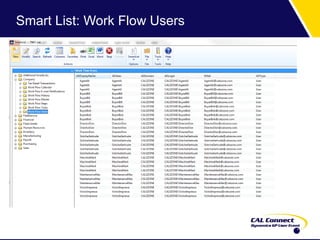 Smart List: Work Flow Users
 