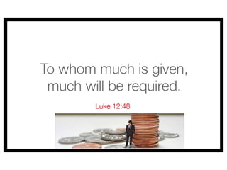 2. Earning God's Money