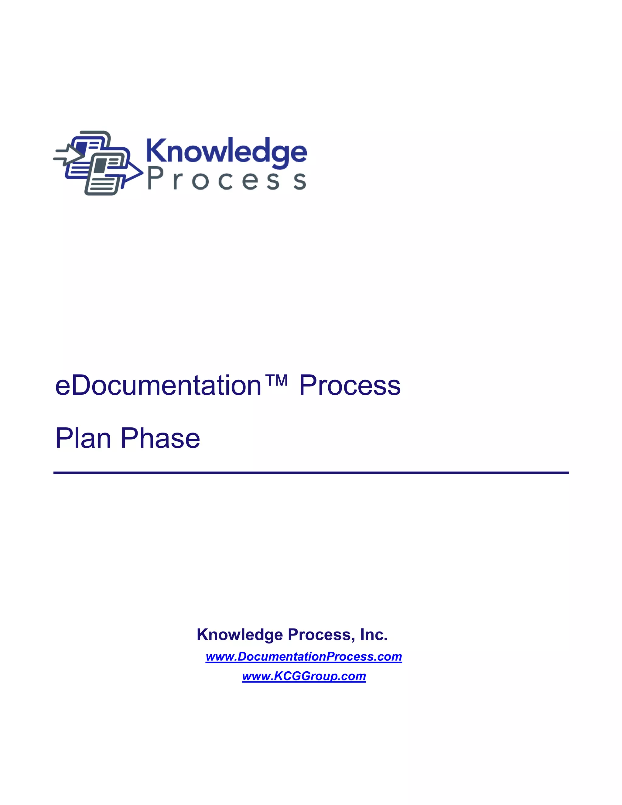 2. eDocumentation Process Plan Phase | PDF