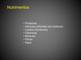 Nutrimentos Proteínas