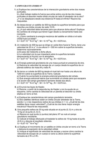 CAMPO GRAVITATORIO #7
 