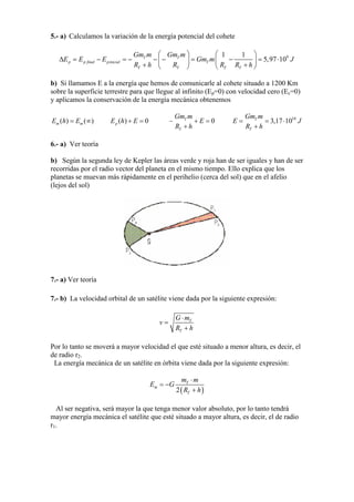 Ejercicios Selectividad Campo Gravitatorio