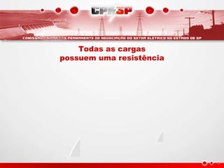 Todas as cargas
possuem uma resistência
 