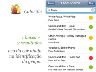 Calorific




       1 busca =
    7 resultados
uso da cor ajuda
na identificação
       do grupo.
 