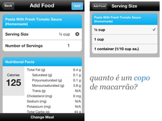 quanto é um copo
de macarrão?
 