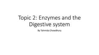 AQA Unit 1: Enzymes and the Digestive System | PPTX