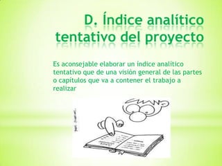 2.esquema para la elaboracion de un proyecto de investigacion | PPTX