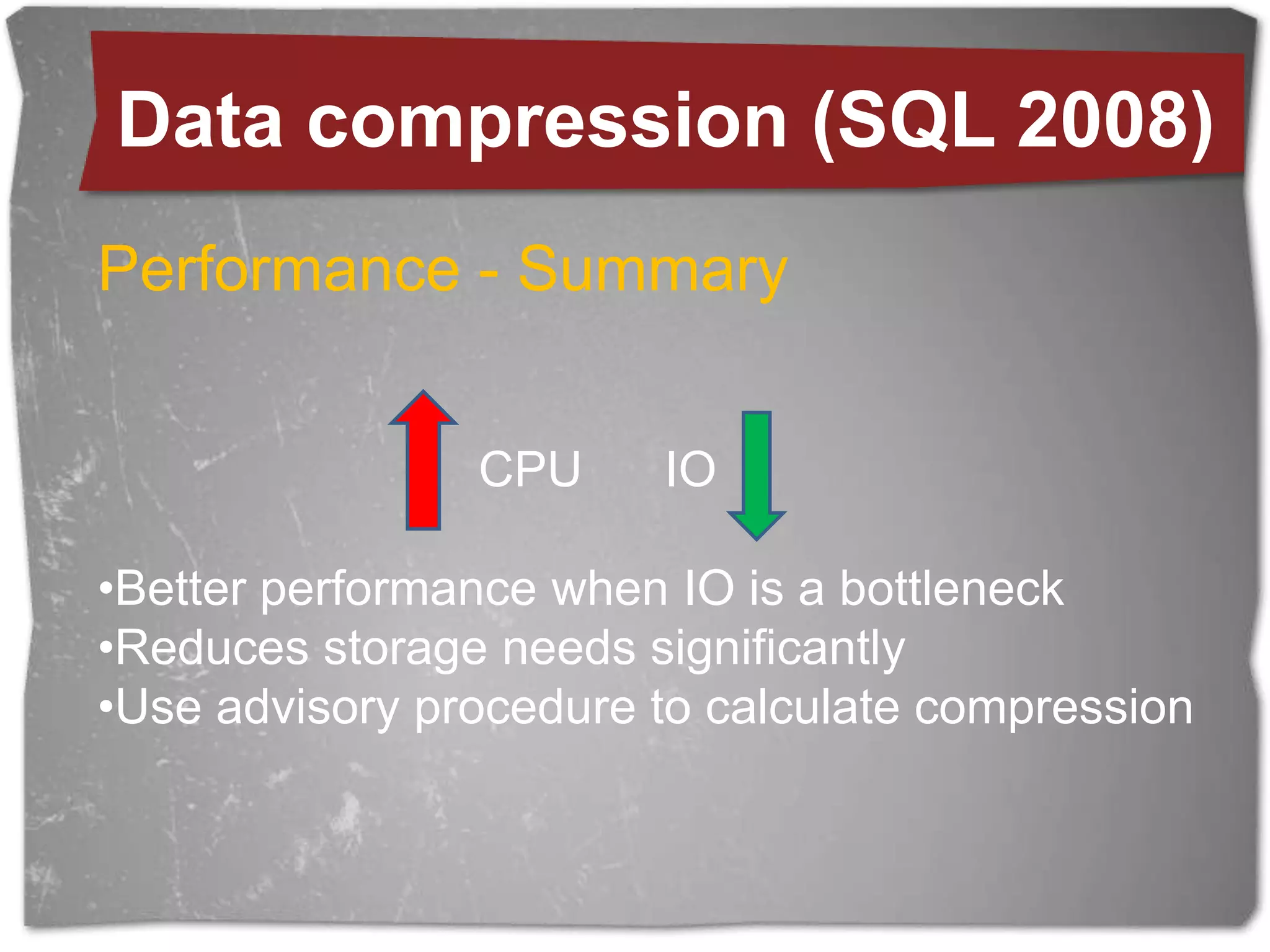 Data compression (SQL 2008)Row Compression13