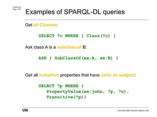 Nicoletta Fornara and Fabio Marfia | Modeling and Enforcing Access Control Obligations for SPARQL-DL Queries