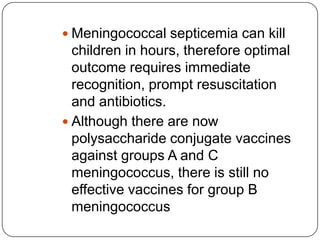 Preventiongood hygienic practices. Preventive measures include: a. Frequent hand washing, especially after diaper changes, after using toilet and before preparing food, b. Maintain cleanliness of house, child care center, kindergartens or schools and its surrounding, c. Cleaning of contaminated surfaces and soiled items with soap and water, and then disinfecting them with diluted solution of chlorine-containing bleach (10% concentration), d. Parents are advised not to bring young children to crowded public places such as shopping centers, cinemas, swimming pools, markets or bus stations, e. Bring children to the nearest clinic if they show signs and symptoms. Refrain from sending them to child care centers, kindergartens or schools. f. Avoidance of close contact (kissing, hugging, sharing utensils, etc.) with children having HFMD illness to reduce of the risk of infection 