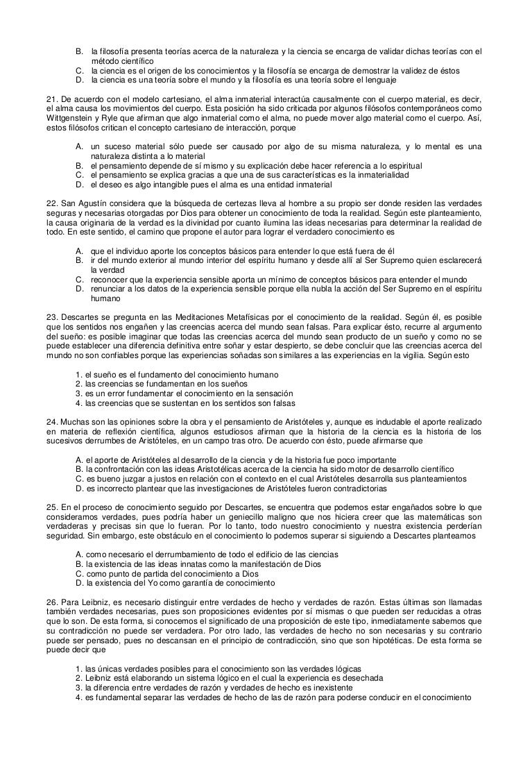 2 Filosofia Banco Preguntas Examen Icfes Mejor Saber 11 Un Blog
