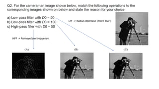 Digital Image Processing - Frequency Filters | PPTX