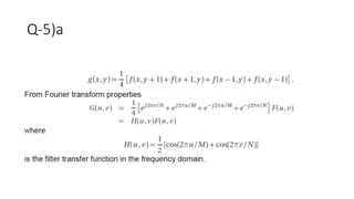 Digital Image Processing - Frequency Filters | PPTX