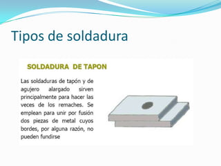 Tipos de soldadura
 