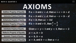 Axiom mathematical principles foundation
