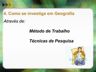  Configuração e organização do espaço