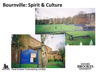 Real Estate Forecasting Limited
Bournville: Spirit & Culture
 