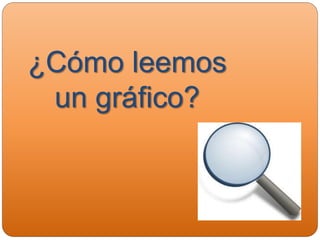 ¿Cómo leemos
un gráfico?