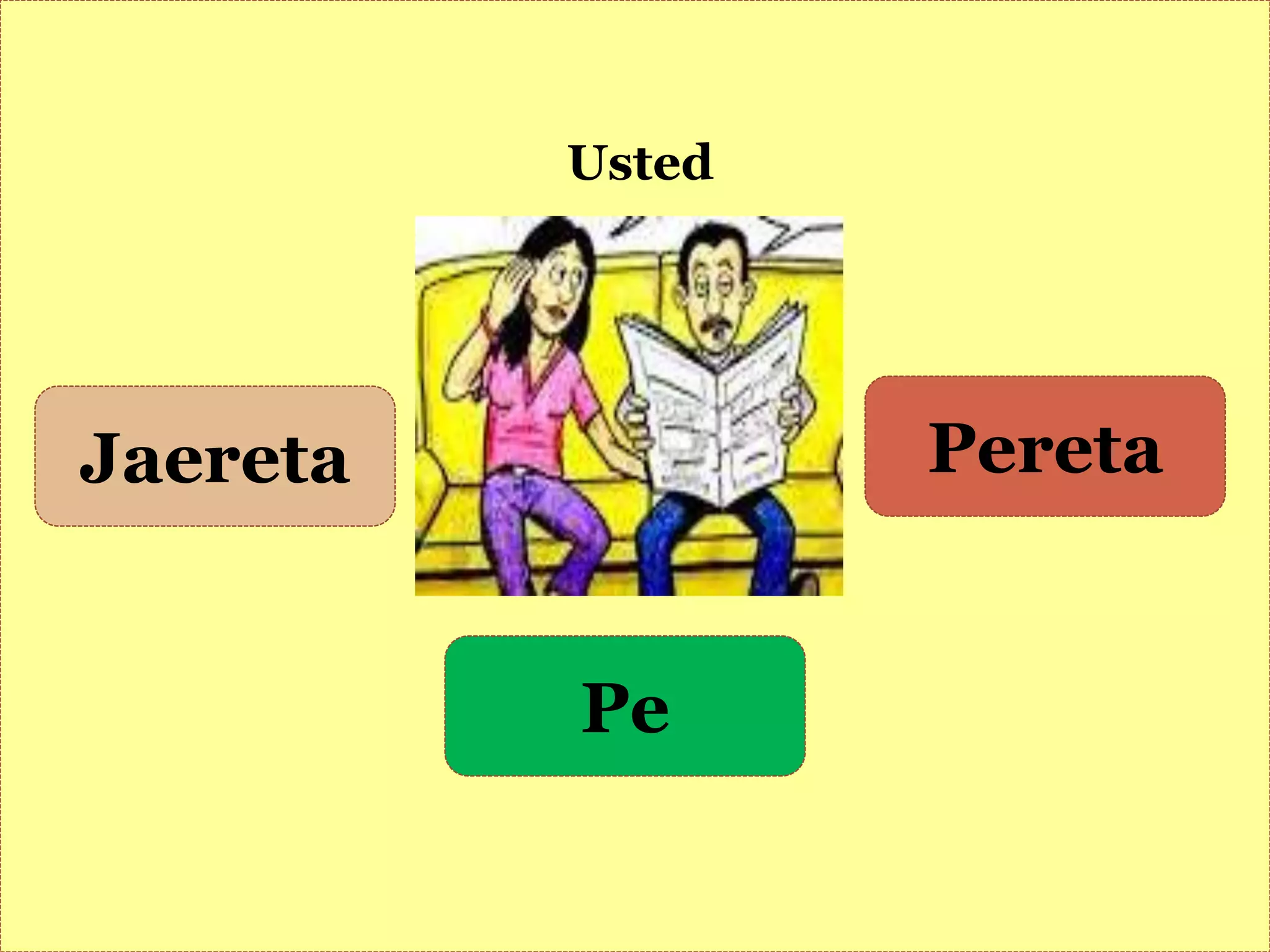Jaereta
Pe
Pereta
Usted