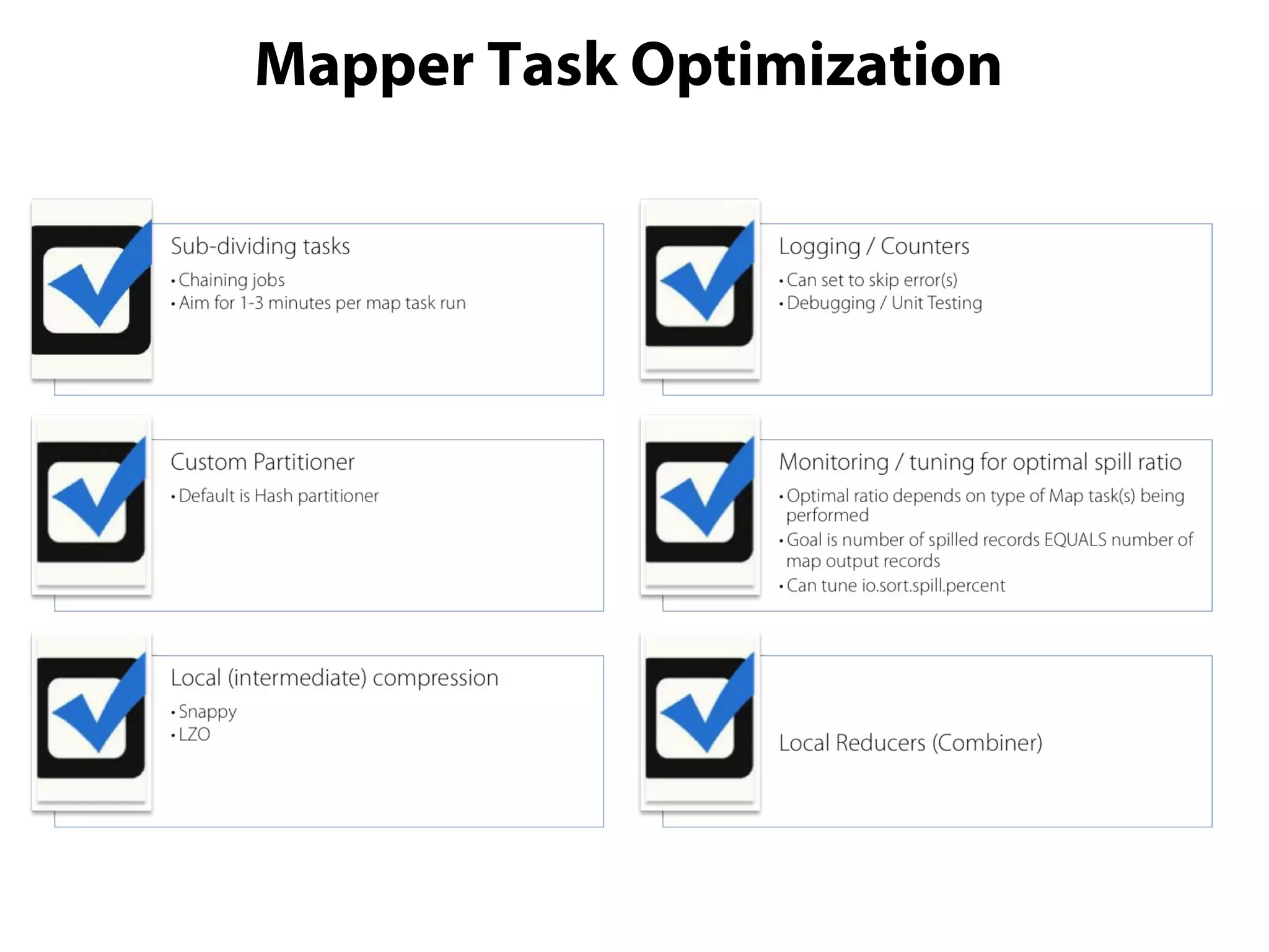 Mapper Task Optimization
 