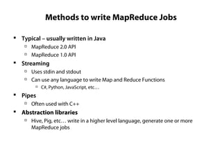 A Simple Example For Mapreduce Job Using Java Code Hadoop MapReduce Fundamentals | PPT