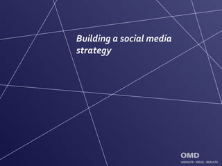 Building a social media
strategy
 