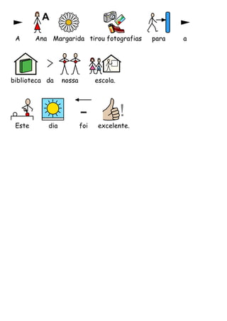 A Ana Margarida tirou fotografias para a
biblioteca da nossa escola.
Este dia foi excelente.