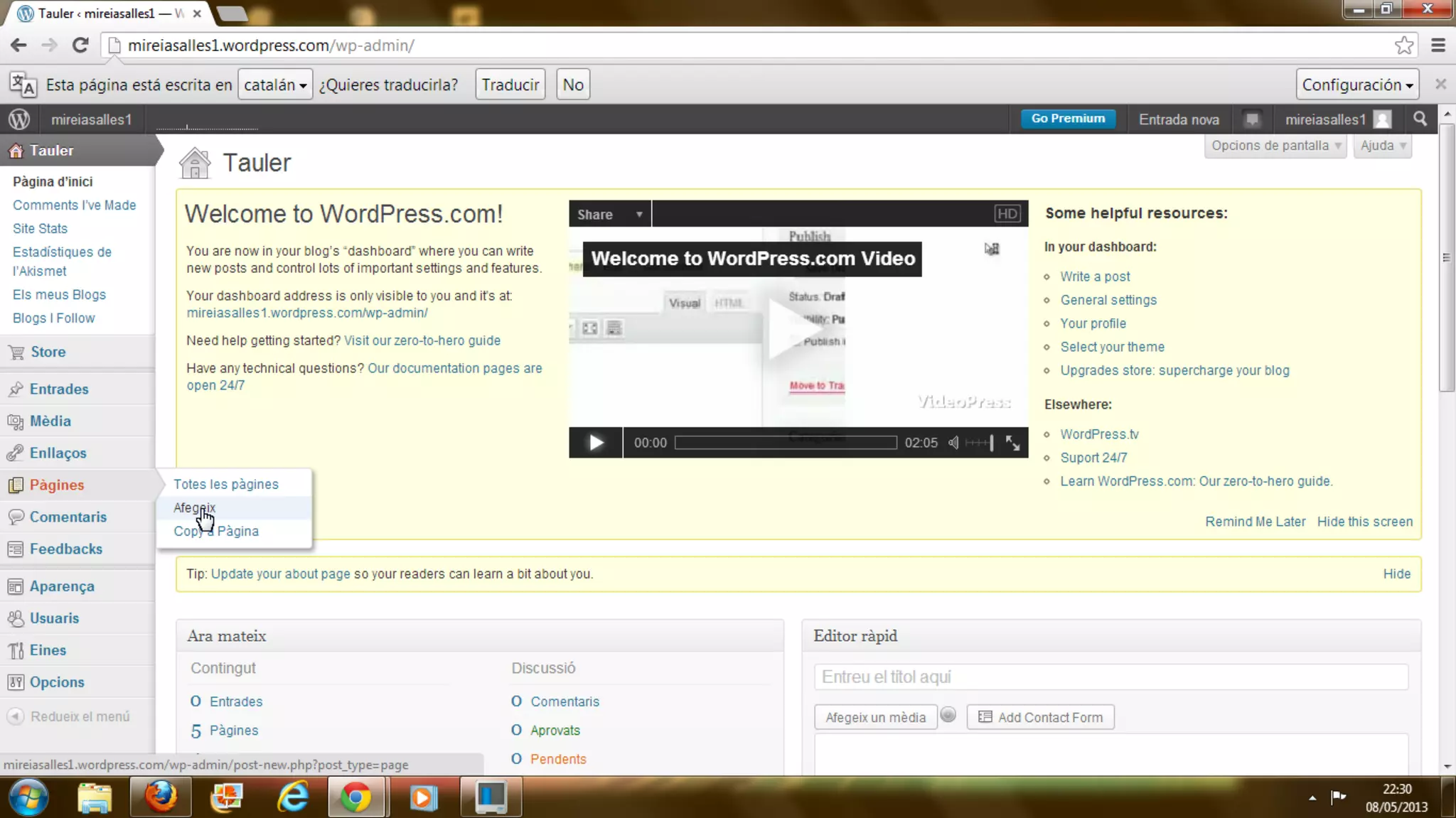 2. how to add a new page in wordpress...
