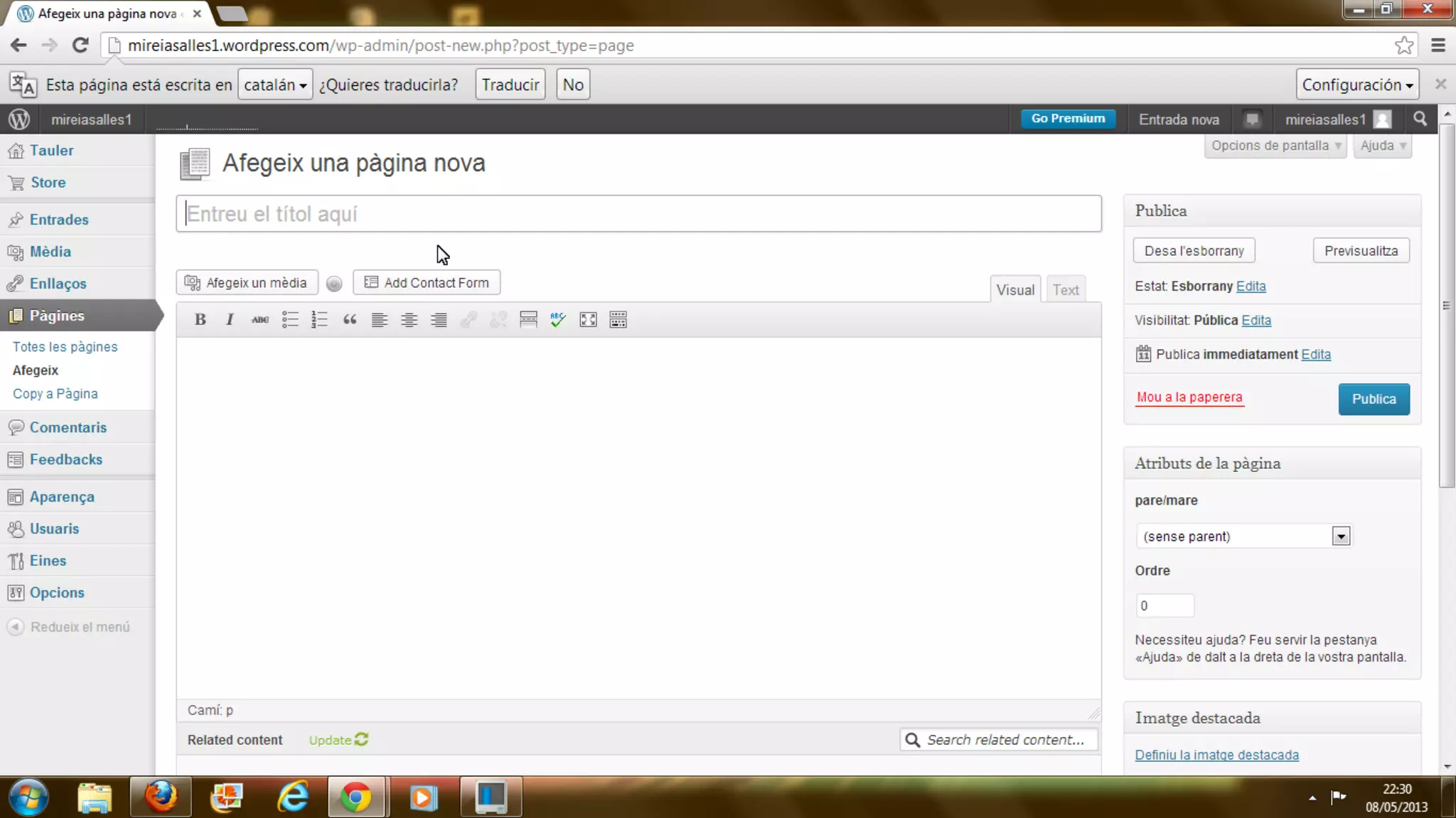 2. how to add a new page in wordpress...
