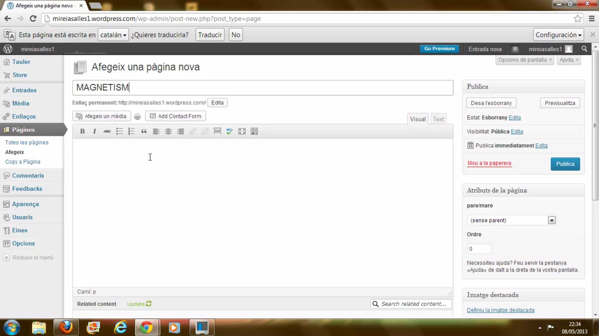 2. how to add a new page in wordpress...