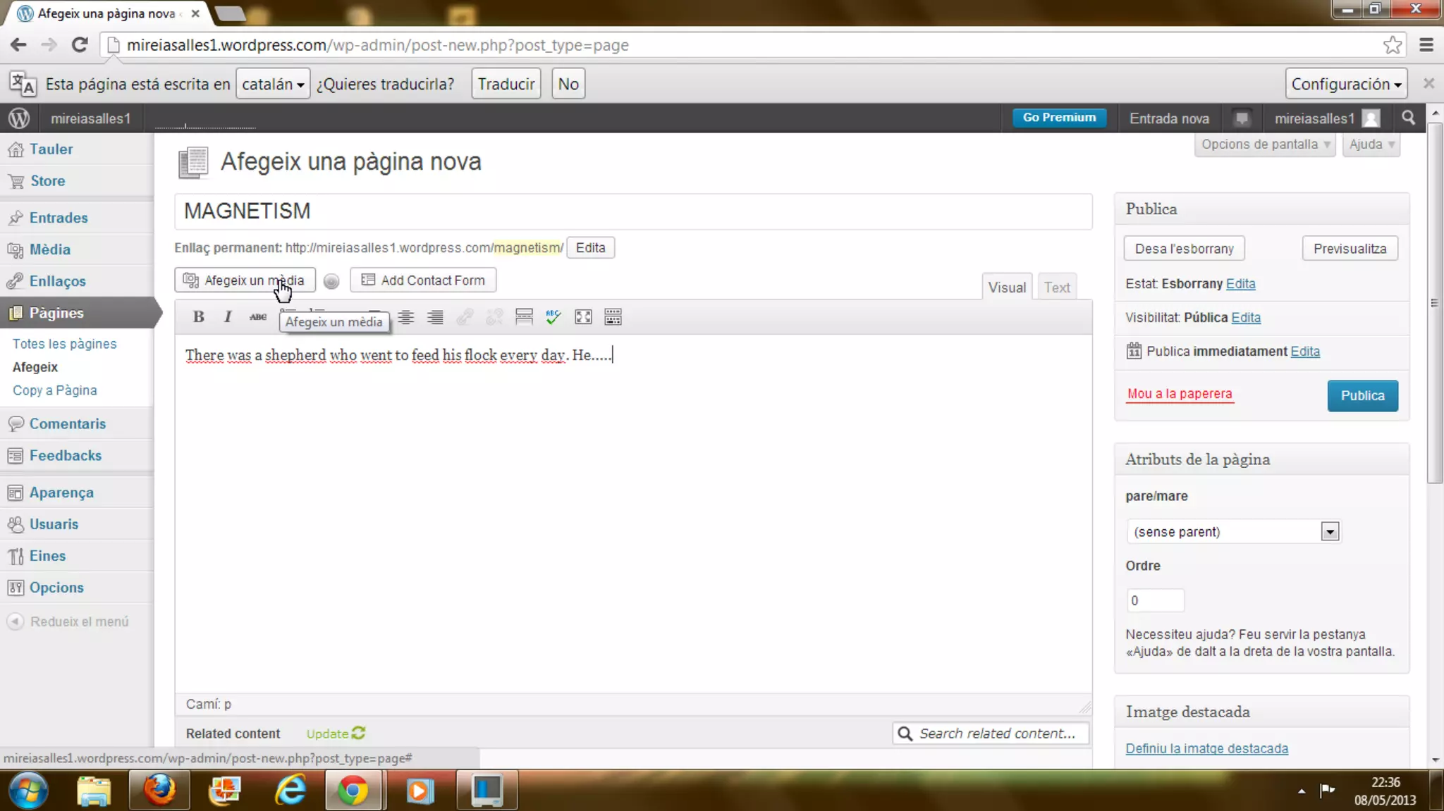 2. how to add a new page in wordpress...