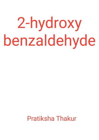 2-hydroxy benzaldehyde 