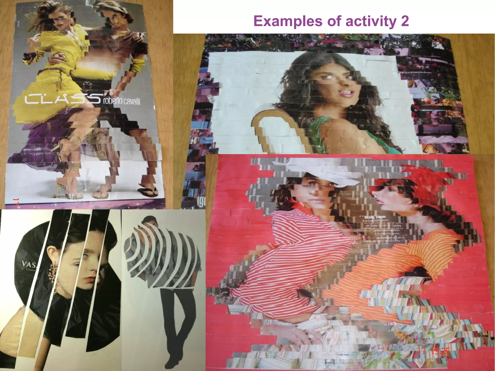 Examples of activity 2
 