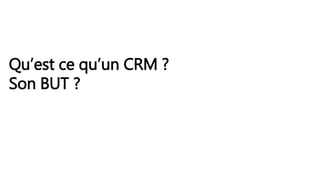 Marché CRM
 