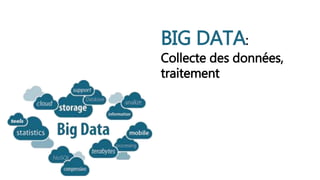BIG DATA:
Collecte des données,
traitement
 